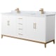 A thumbnail of the Wyndham Collection WCH818172D-CMUNS-MXX White / Satin Bronze Hardware