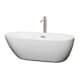 A thumbnail of the Wyndham Collection WCOBT100065ATP11 White / Brushed Nickel Trim