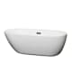 A thumbnail of the Wyndham Collection WCOBT100065 White / Matte Black Trim