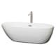 A thumbnail of the Wyndham Collection WCOBT100071ATP11 White / Brushed Nickel Trim