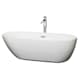 A thumbnail of the Wyndham Collection WCOBT100071ATP11 White / Polished Chrome Trim