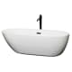 A thumbnail of the Wyndham Collection WCOBT100071ATP11 White / Matte Black Trim