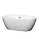 A thumbnail of the Wyndham Collection WCOBT100260 White / Matte Black Trim