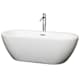 A thumbnail of the Wyndham Collection WCOBT100268ATP11 White / Polished Chrome Trim