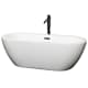 A thumbnail of the Wyndham Collection WCOBT100268ATP11 White / Matte Black Trim