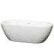 A thumbnail of the Wyndham Collection WCOBT100268 White / Shiny White Trim