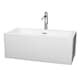 A thumbnail of the Wyndham Collection WCOBT101160ATP11 White / Polished Chrome Trim