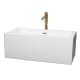 A thumbnail of the Wyndham Collection WCOBT101160ATP11 White / Polished Chrome Trim / Brushed Gold Faucet