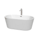 A thumbnail of the Wyndham Collection WCOBT101260ATP11 White / Brushed Nickel Trim
