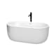 A thumbnail of the Wyndham Collection WCOBT101360ATP11 White / Shiny White Trim / Matte Black Faucet