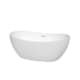 A thumbnail of the Wyndham Collection WCOBT101460 White / Shiny White Trim