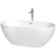 A thumbnail of the Wyndham Collection WCOBT200060ATP11 White / Polished Chrome Trim