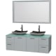 A thumbnail of the Wyndham Collection WCR410060DDGGGM58 Green Glass Top / Altair Black Granite Sink