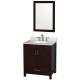 A thumbnail of the Wyndham Collection WCS141430SUNOM24 Espresso / White Carrara Marble Top / Brushed Chrome Hardware