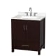 A thumbnail of the Wyndham Collection WCS141430S-QTZ-US3MXX Espresso / Giotto Quartz Top / Brushed Chrome Hardware