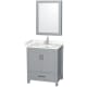A thumbnail of the Wyndham Collection WCS141430S-VCA-MED Gray / Carrara Cultured Marble Top / Brushed Chrome Hardware