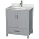 A thumbnail of the Wyndham Collection WCS141430SUNSMXX Gray / White Carrara Marble Top