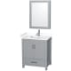 A thumbnail of the Wyndham Collection WCS141430S-VCA-MED Gray / White Cultured Marble Top / Brushed Chrome Hardware