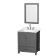 A thumbnail of the Wyndham Collection WCS141430S-QTZ-US3M24 Dark Gray / Giotto Quartz Top / Brushed Chrome Hardware