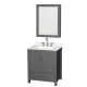 A thumbnail of the Wyndham Collection WCS141430S-QTZ-US3MED Dark Gray / Giotto Quartz Top / Brushed Chrome Hardware