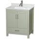 A thumbnail of the Wyndham Collection WCS141430SUNSMXX Light Green / Brushed Nickel Hardware