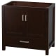 A thumbnail of the Wyndham Collection WC-1414-36-SGL-UM-VAN Espresso / Brushed Chrome Hardware