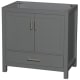 A thumbnail of the Wyndham Collection WCS141436SSXXMXX Dark Gray / Brushed Chrome Hardware