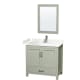 A thumbnail of the Wyndham Collection WCS141436S-VCA-M24 Light Green / White Cultured Marble Top / Brushed Nickel Hardware
