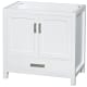 A thumbnail of the Wyndham Collection WC-1414-36-SGL-UM-VAN White / Brushed Chrome Hardware