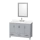 A thumbnail of the Wyndham Collection WCS141448S-QTZ-US3M24 Gray / Giotto Quartz Top / Brushed Chrome Hardware