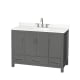 A thumbnail of the Wyndham Collection WCS141448S-QTZ-US3MXX Dark Gray / Giotto Quartz Top / Brushed Chrome Hardware