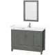 A thumbnail of the Wyndham Collection WCS141448S-VCA-M24 Dark Gray / White Cultured Marble Top / Brushed Chrome Hardware