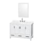 A thumbnail of the Wyndham Collection WCS141448S-QTZ-US3M24 White / Giotto Quartz Top / Brushed Chrome Hardware