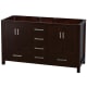 A thumbnail of the Wyndham Collection WC-1414-60-DBL-UM-VAN Espresso / Brushed Chrome Hardware
