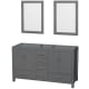 A thumbnail of the Wyndham Collection WCS141460DSXXM24 Dark Gray / Brushed Chrome Hardware