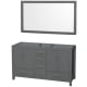 A thumbnail of the Wyndham Collection WCS141460DSXXM58 Dark Gray / Brushed Chrome Hardware