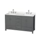 A thumbnail of the Wyndham Collection WCS141460D-QTZ-US3MXX Dark Gray / Giotto Quartz Top / Brushed Chrome Hardware