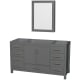 A thumbnail of the Wyndham Collection WCS141460SSXXMED Dark Gray / Brushed Chrome Hardware