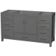 A thumbnail of the Wyndham Collection WCS141460SSXXMXX Dark Gray / Brushed Chrome Hardware