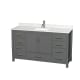 A thumbnail of the Wyndham Collection WCS141460S-QTZ-UNSMXX Dark Gray / Giotto Quartz Top / Brushed Chrome Hardware