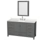 A thumbnail of the Wyndham Collection WCS141460S-QTZ-US3MED Dark Gray / Giotto Quartz Top / Brushed Chrome Hardware