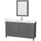 A thumbnail of the Wyndham Collection WCS141460S-VCA-MED Dark Gray / White Cultured Marble Top / Brushed Chrome Hardware