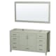 A thumbnail of the Wyndham Collection WCS141460SSXXM58 Light Green / Brushed Nickel Hardware
