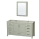 A thumbnail of the Wyndham Collection WCS141460SSXXMED Light Green / Brushed Nickel Hardware