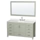 A thumbnail of the Wyndham Collection WCS141460S-QTZ-US3M58 Light Green / Giotto Quartz Top / Brushed Nickel Hardware