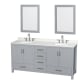 A thumbnail of the Wyndham Collection WCS141472D-QTZ-US3M24 Gray / Giotto Quartz Top / Brushed Chrome Hardware