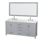 A thumbnail of the Wyndham Collection WCS141472D-QTZ-US3M70 Gray / Giotto Quartz Top / Brushed Chrome Hardware