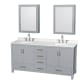 A thumbnail of the Wyndham Collection WCS141472D-QTZ-US3MED Gray / Giotto Quartz Top / Brushed Chrome Hardware