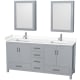 A thumbnail of the Wyndham Collection WCS141472D-VCA-MED Gray / White Cultured Marble Top / Brushed Chrome Hardware