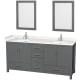 A thumbnail of the Wyndham Collection WCS141472D-VCA-M24 Dark Gray / Carrara Cultured Marble Top / Brushed Chrome Hardware